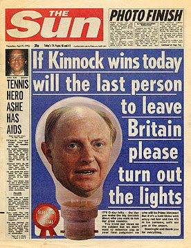 1992 General Election the Sun newspaper